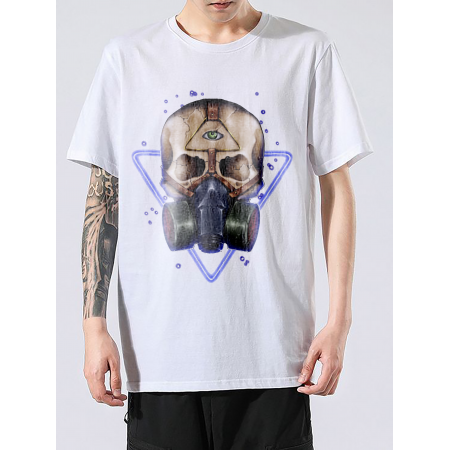 Tricou Craniu cu bumbac al treilea ochi